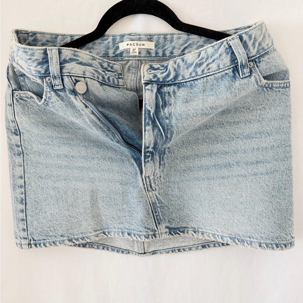 PacSun Sky Blue Mini Skirt